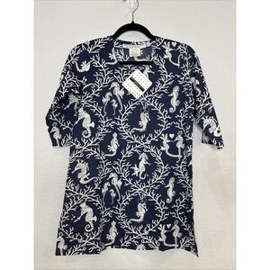 NWT Gretchen Scott Designs Girls Seahorse Dress - Youth Size 10/12